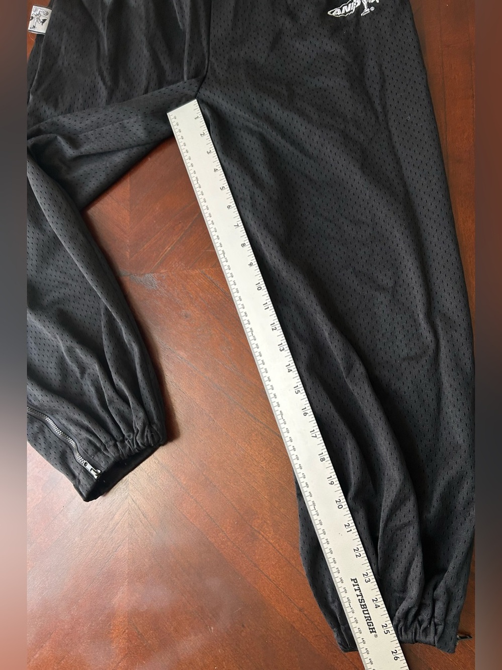 And1 Black Mesh Kids Joggers with Small Logo size L(14-16) vintage - Picture 6 of 7